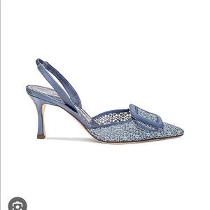 Manolo Blahnik Maysli 70 Lace Pump